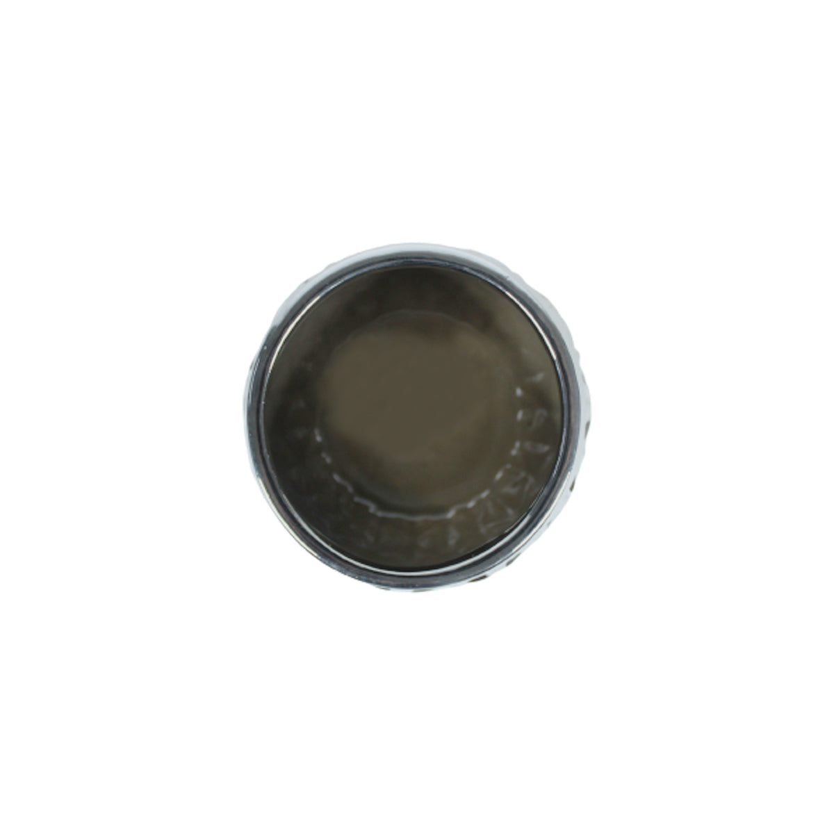 Our Green Window Silver Cross design pot