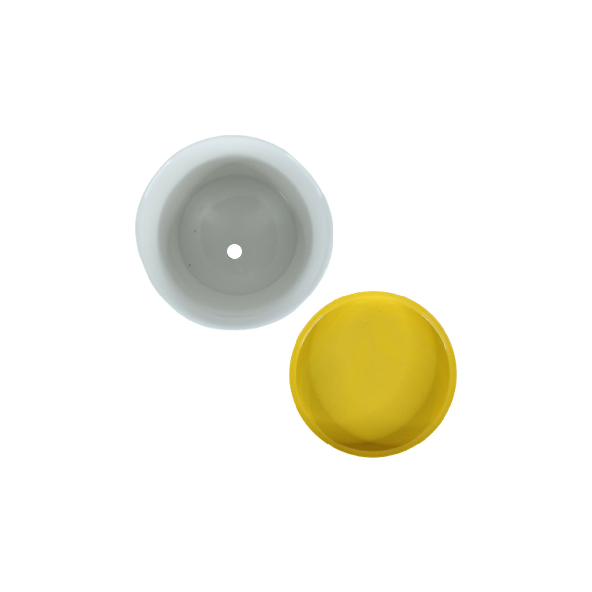 Our Green Window Yellow flame pot with stand