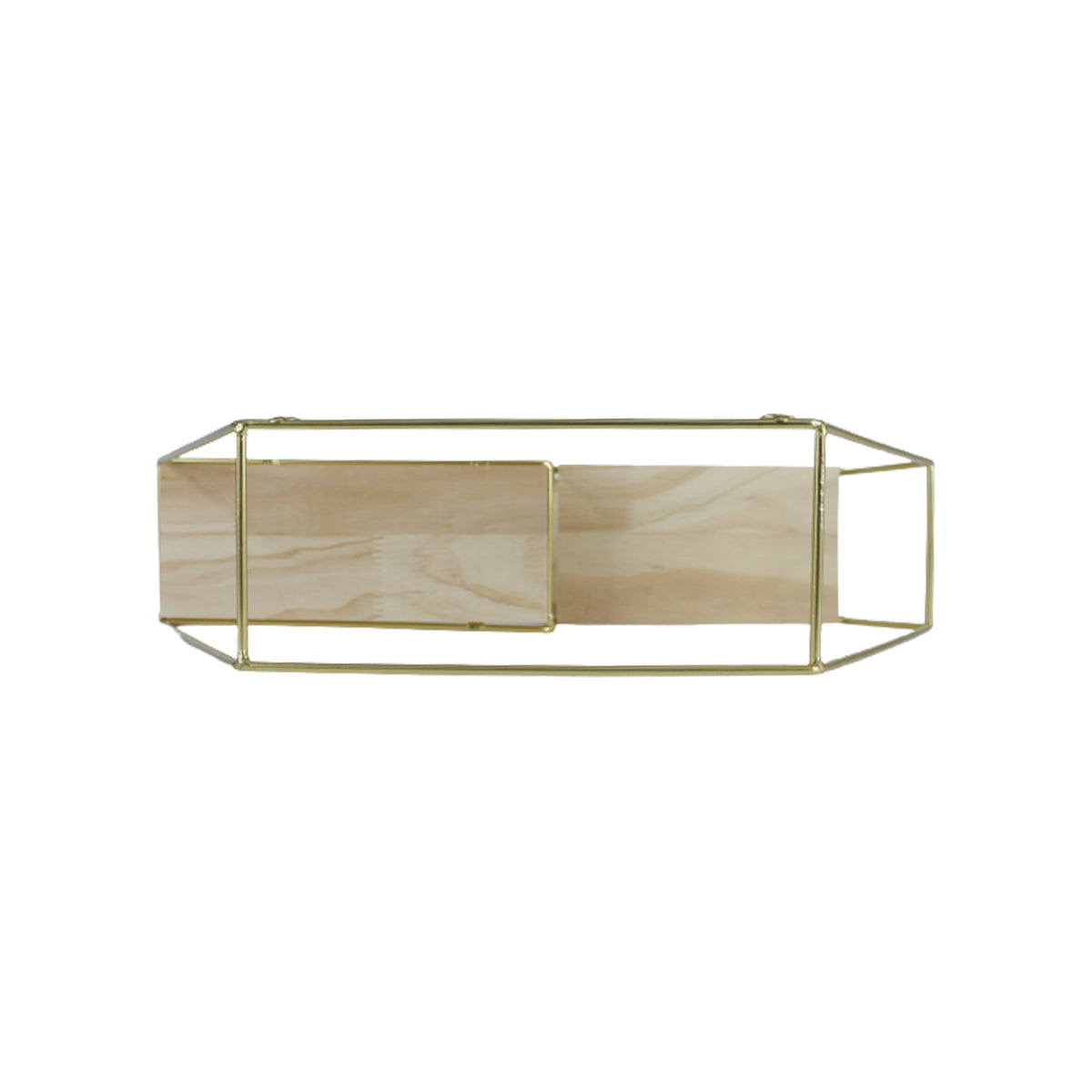 Our Green Window Octagon shape three level Wall shelf
