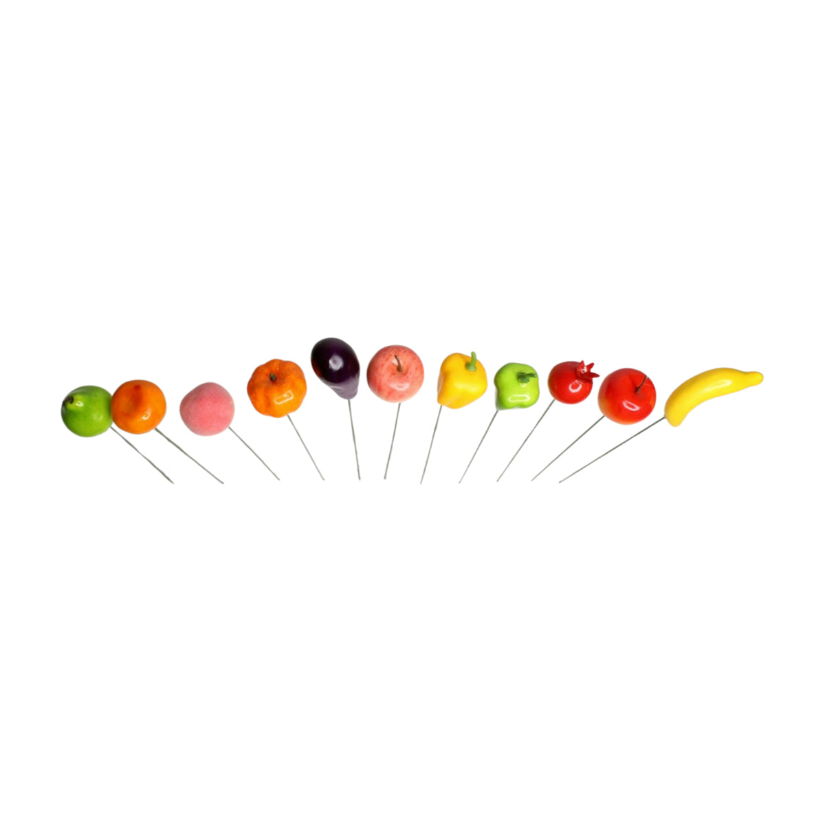 Our Green Window (Set of 10) mini cute veggies stakes|Garden sticks, outdoor garden stakes, decorative garden accessories