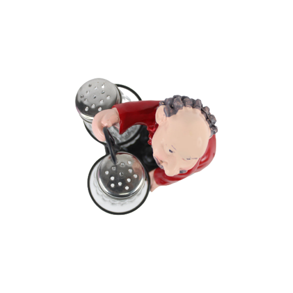 Our Green Window Imported resin Salt and pepper red jacket Chef