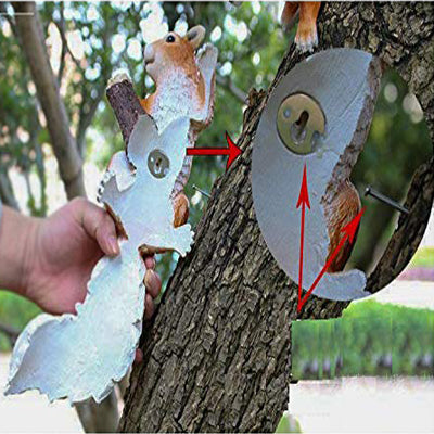 Our Green Window (Set of 3) Tree Climbing Little Squirrel for Garden Decoration