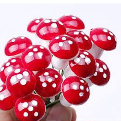 Our Green Window Miniature Toys : (Set of 20) Resin Mushrooms for Fairy Garden Accessories