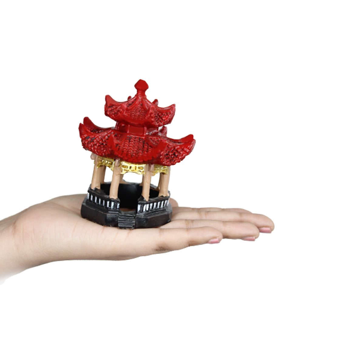 Our Green Window β Miniature Red Gazebo Garden Figurine