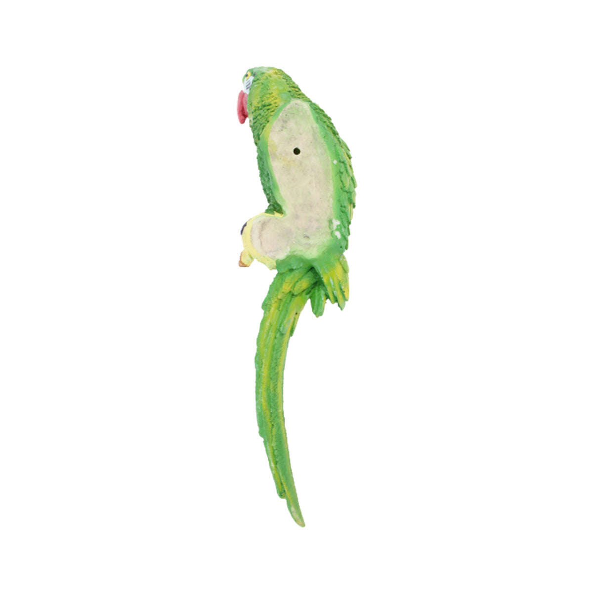 Our Green Window Green Parrot-Big outdoor statue (Side view)