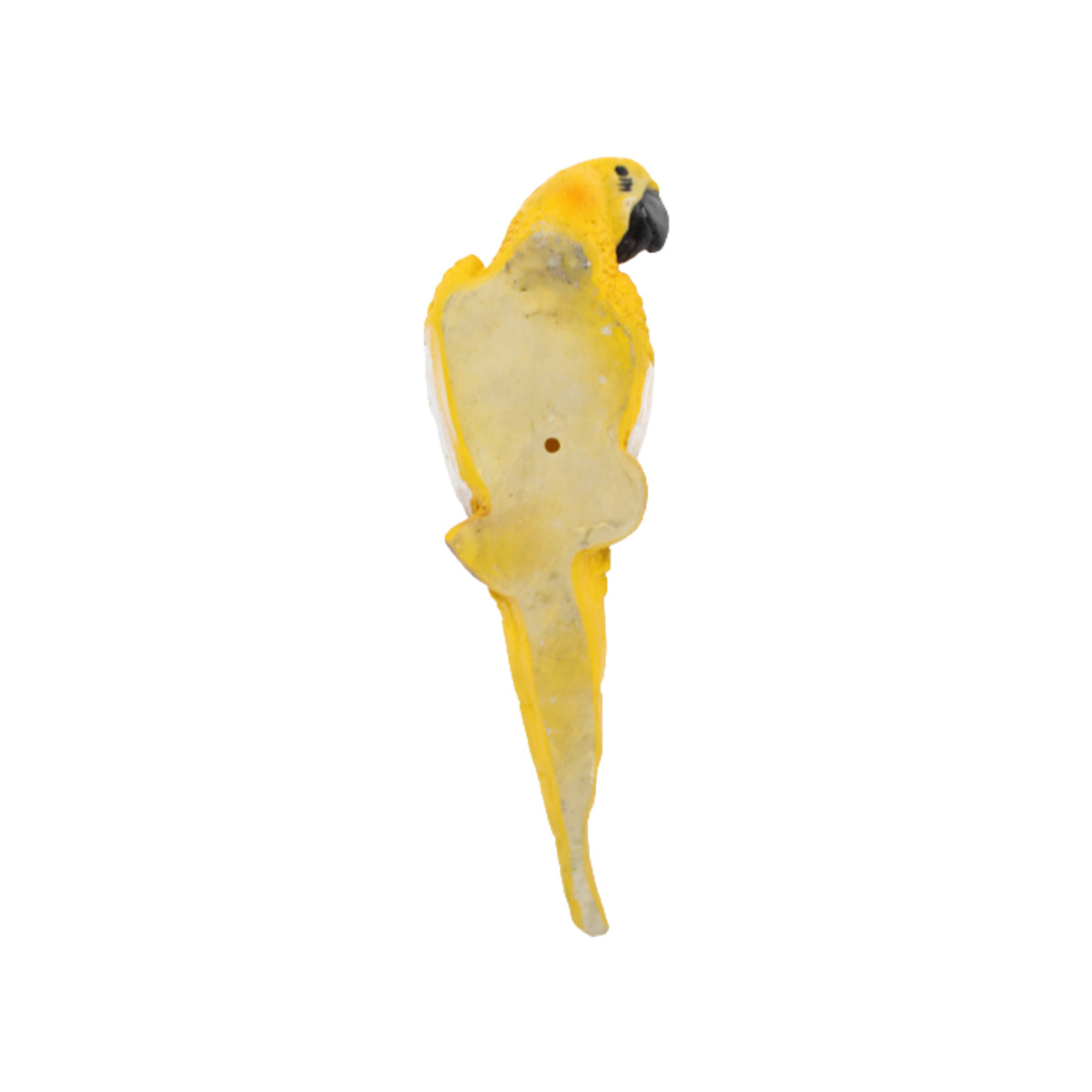 Our Green Window Yellow Parrot-Medium outdoor statue (Front view)