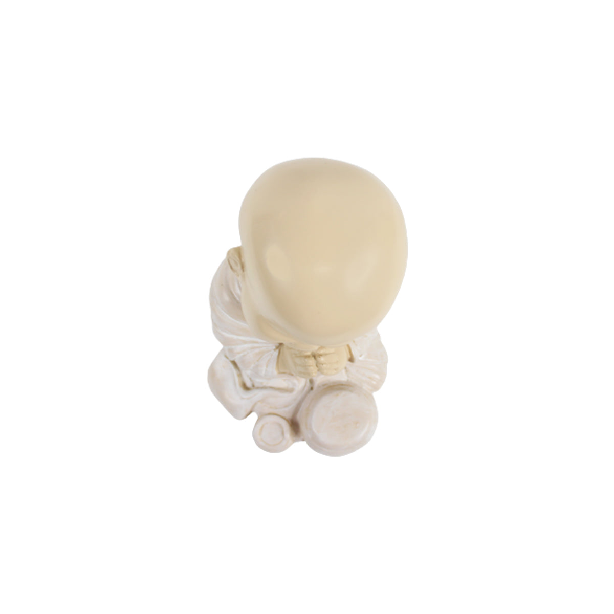 Our Green Window Resin Big Monks Statue for Home and Garden Decoration (White)-2