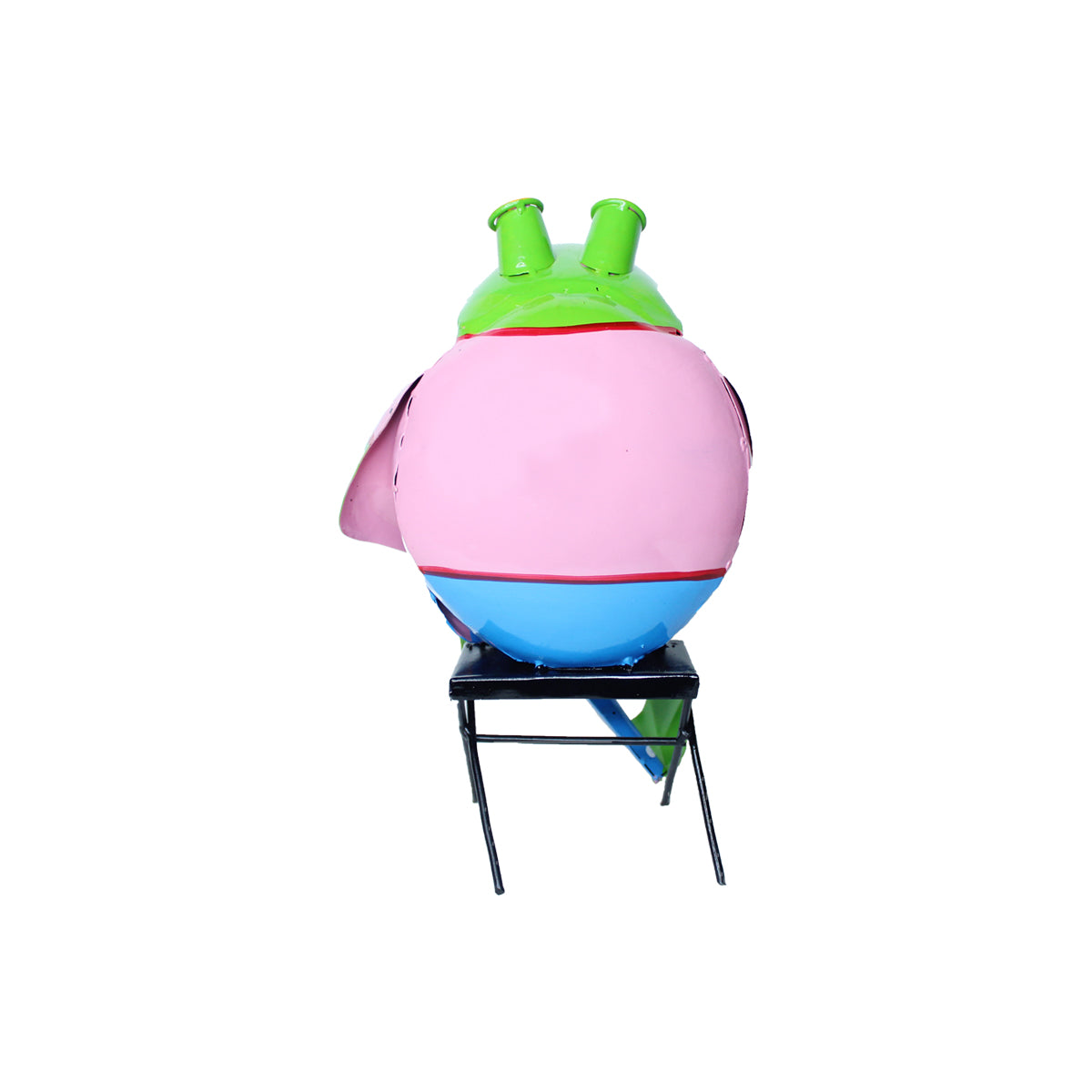 Our Green Window Frog on Chair for Home, Balcony and Garden Decoration (Pink)