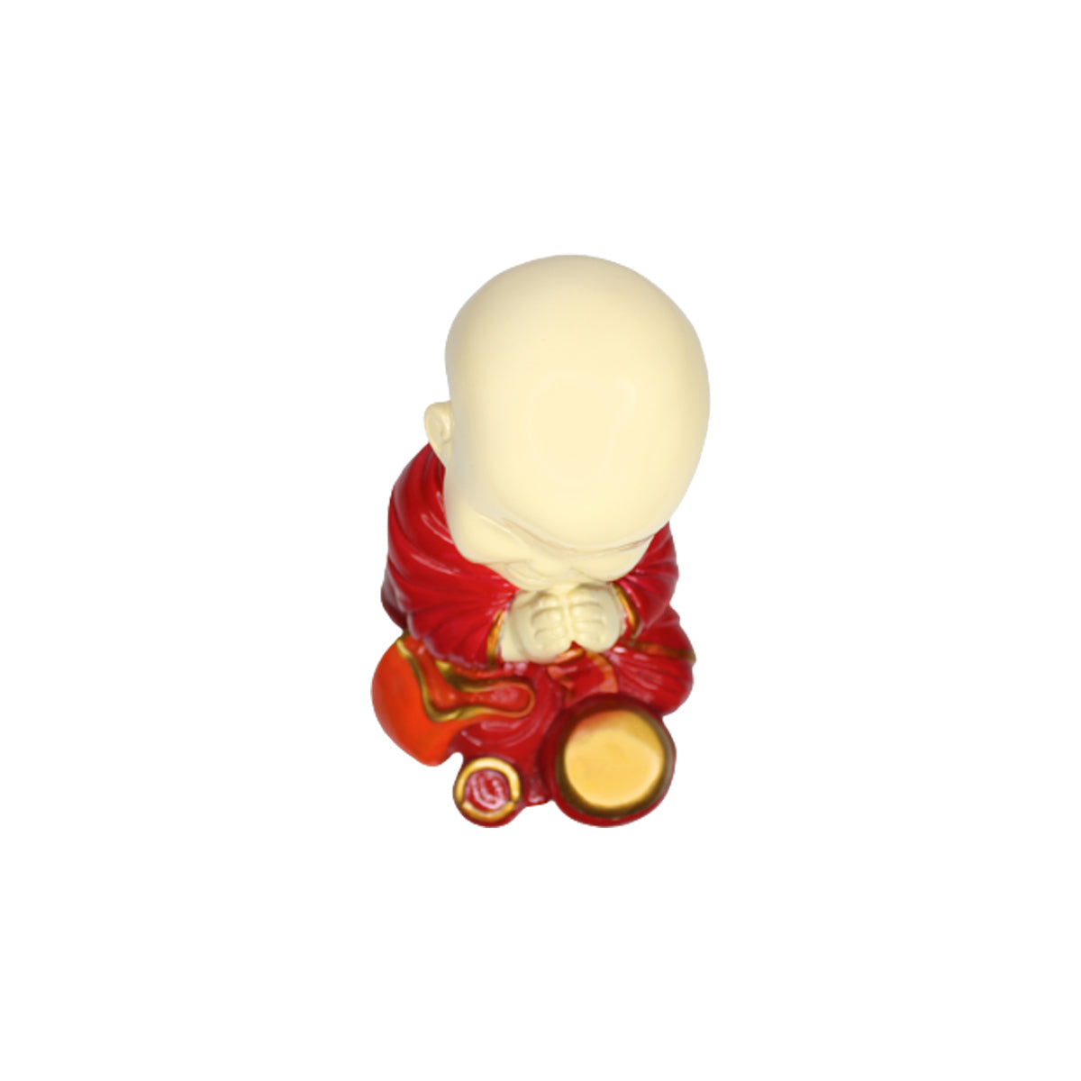 Our Green Window Big Monk Statue for Home and Garden Decoration (Red)