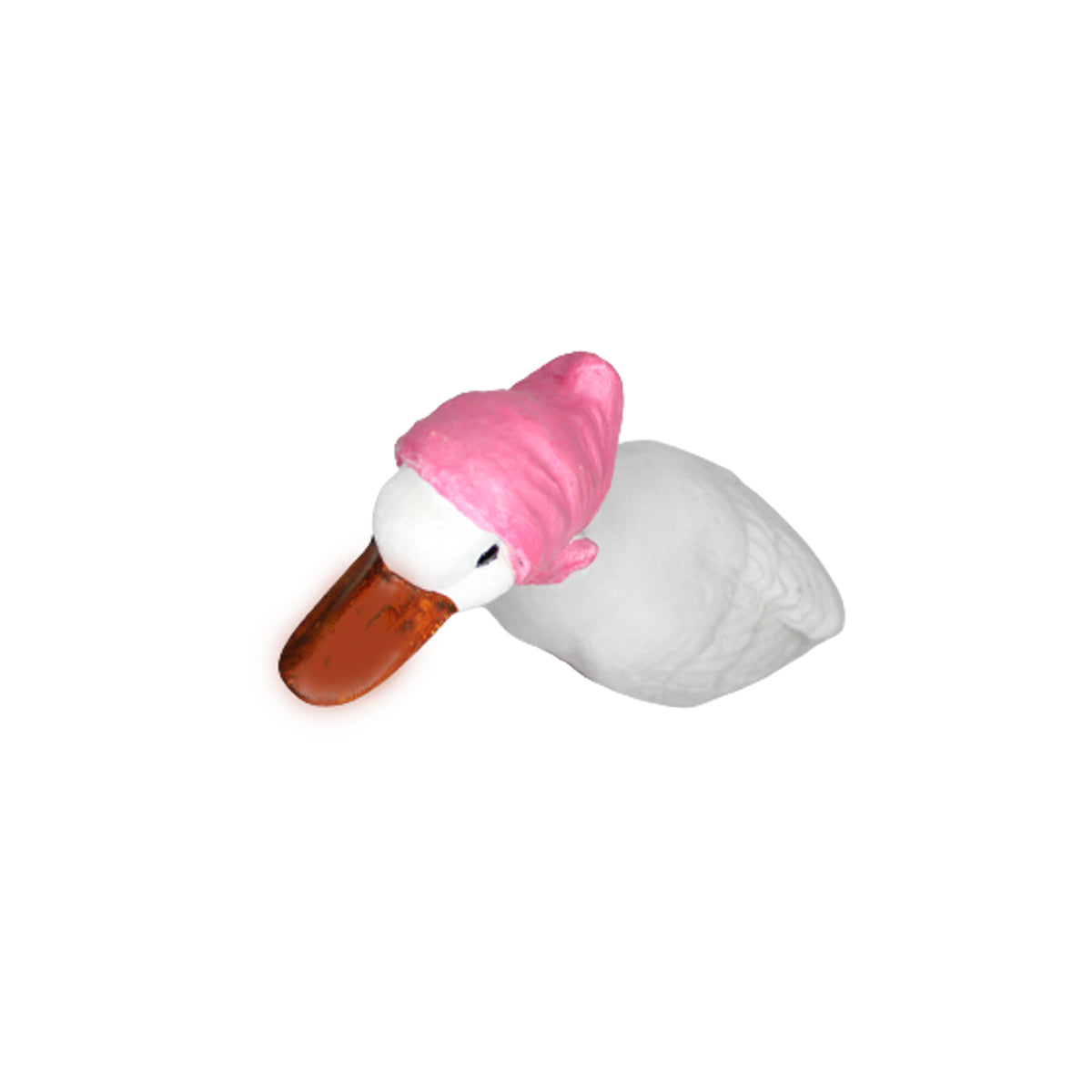 Our Green Window Duck/Goose Statue for Garden Decoration (Red Scarf)