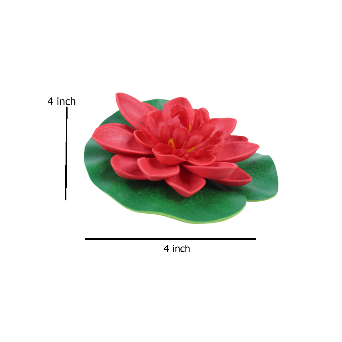 Our Green Window Set of 6 Multicolour artificial Floating Lotus in water