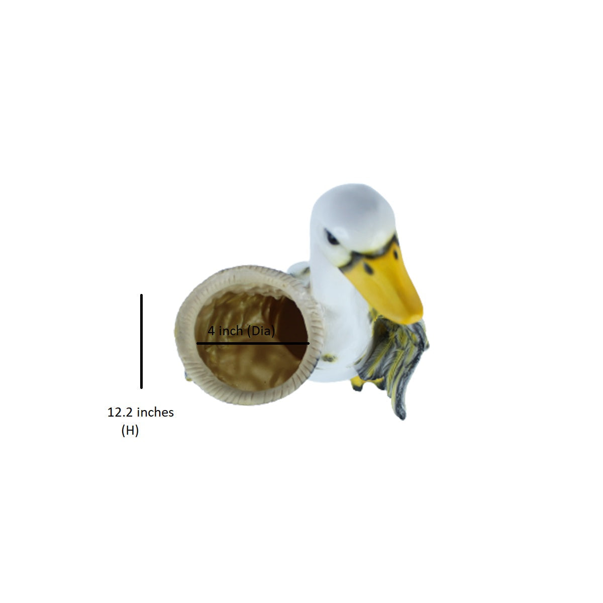 Our Green Window Duck Holding Basket Planter for Garden Decoration