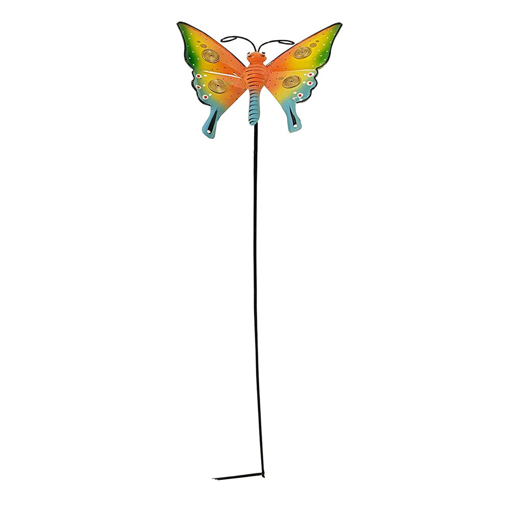 Our Green Window Butterfly Metal Stick for Garden Decoration (Yellow)