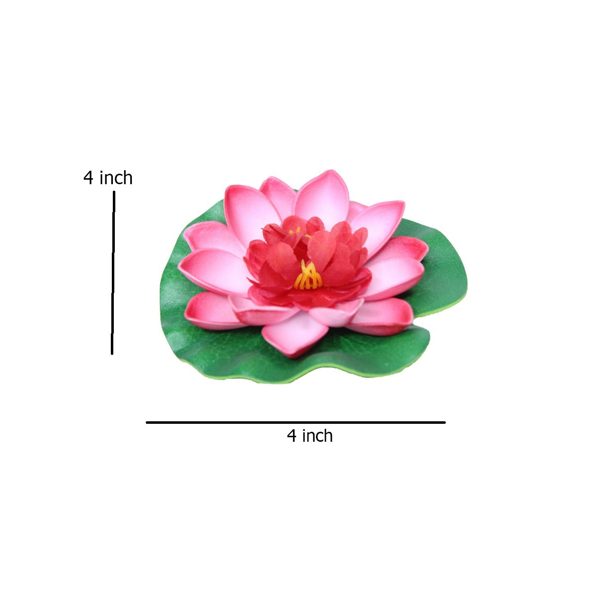 Our Green Window (Set of 10) Floating Lotus for home and urli Décor.