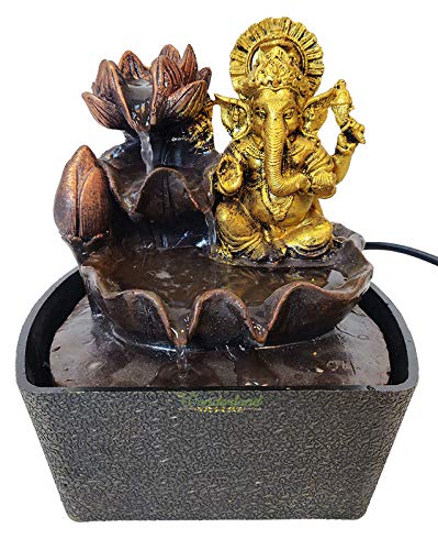Our Green Window Fountain Ganesh Small Indoor Home Decor, Garden Decoration, Water Fall, Waterfall, Desk Fountain, Water Fountain