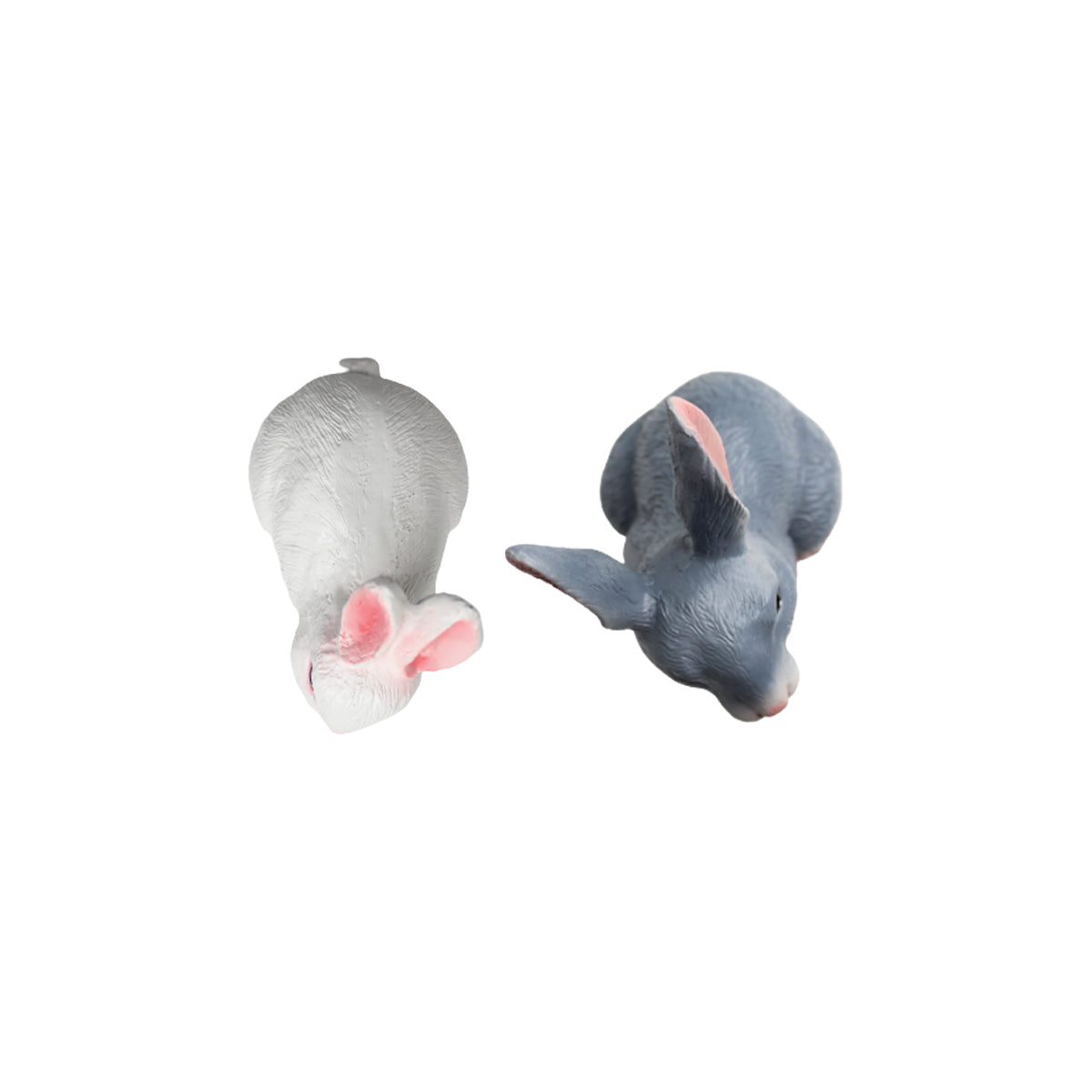 Our Green Window (Set of 2) Rabbit for Garden Decoration (Grey & White)