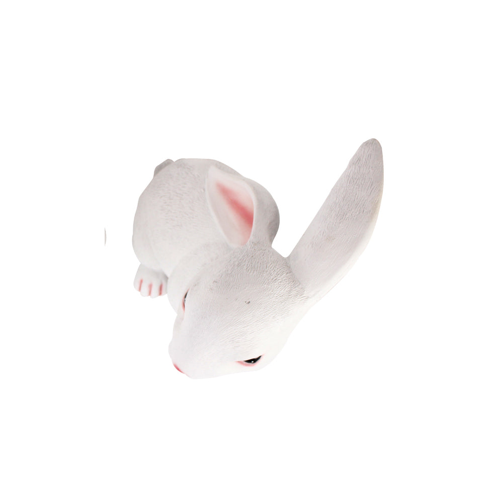 Our Green Window Ear Up Big Rabbit Statue for Balcony and Garden Decoration