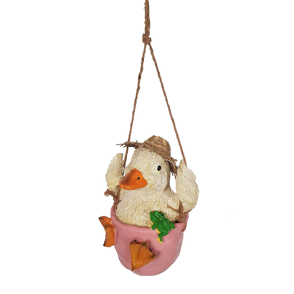 Our Green Window Hanging Duck Swing for Balcony and Garden Decoration