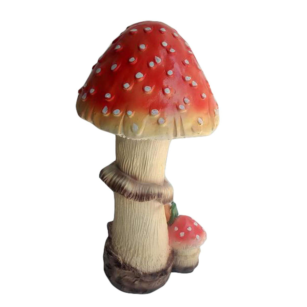 Our Green Window 14" Big Smiley Mushroom for Garden Decoration