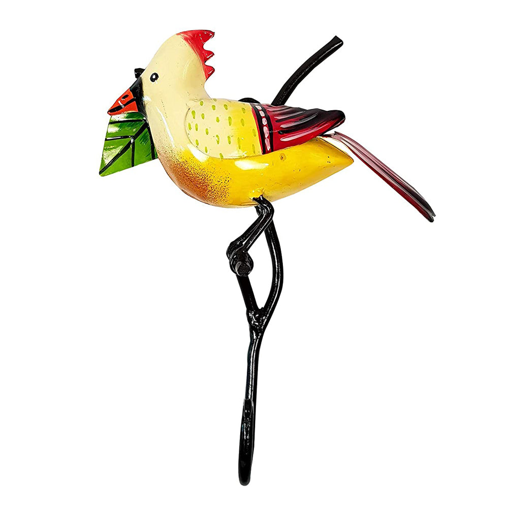 Our Green Window (Set of 4) Single Bird Wall Hooks for Home Decoration