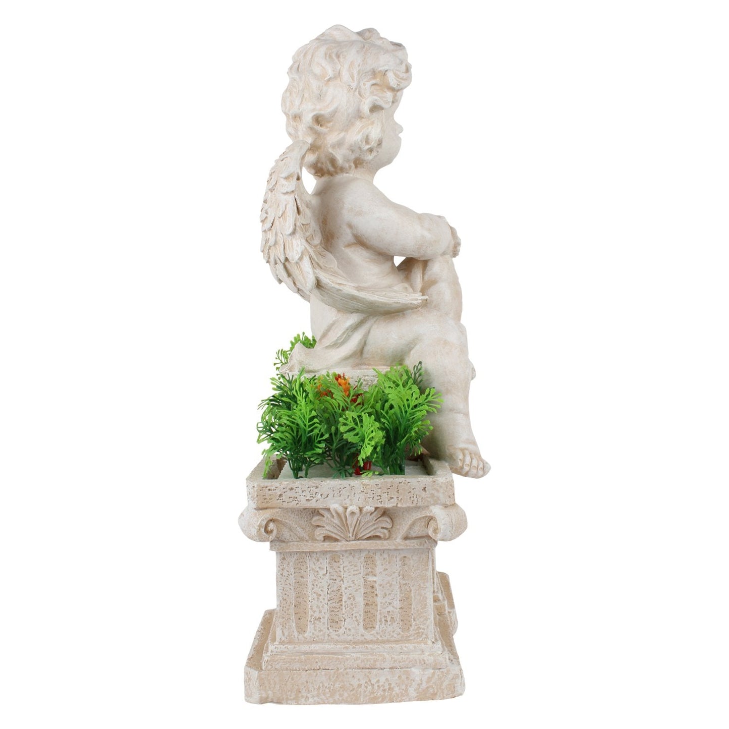 Our Green Window Angel with Two Pot Planter for Garden Decoration