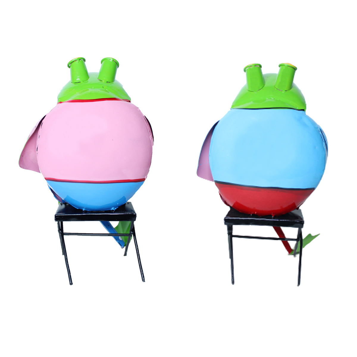 Our Green Window (Set of 2) Gossip Frogs on Chair Garden for Garden Decoration