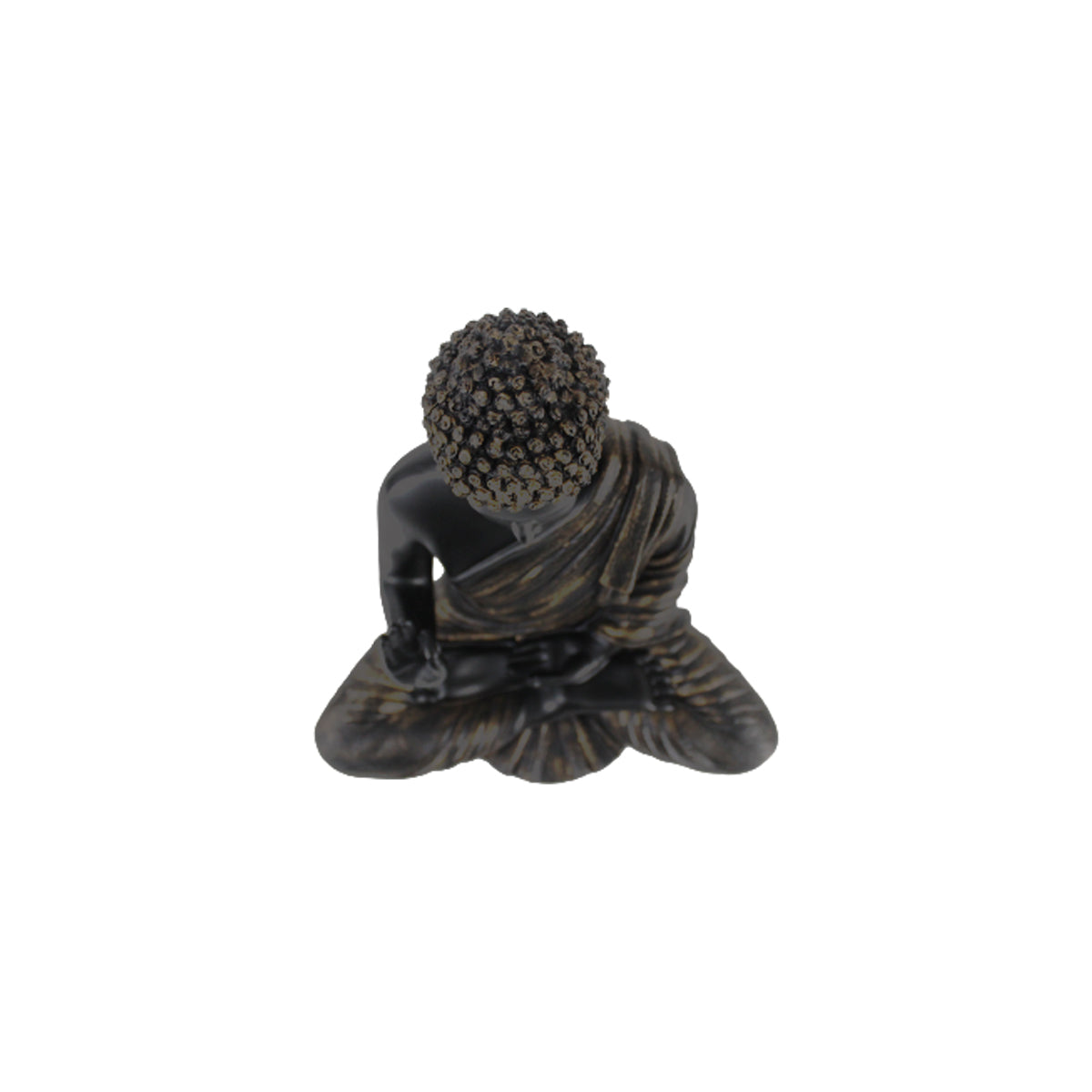 Our Green Window Resin 14'' Black Buddha (Aashirwad)