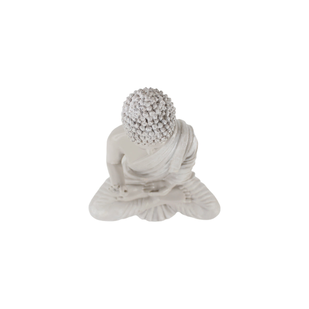 Our Green Window Resin 14'' Off white Buddha (Aashirwad)