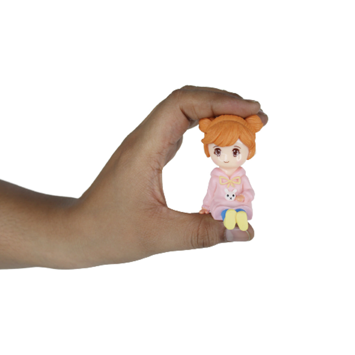 Our Green Window Miniature Toys : Orange Hair Kids (Yellow & Pink)