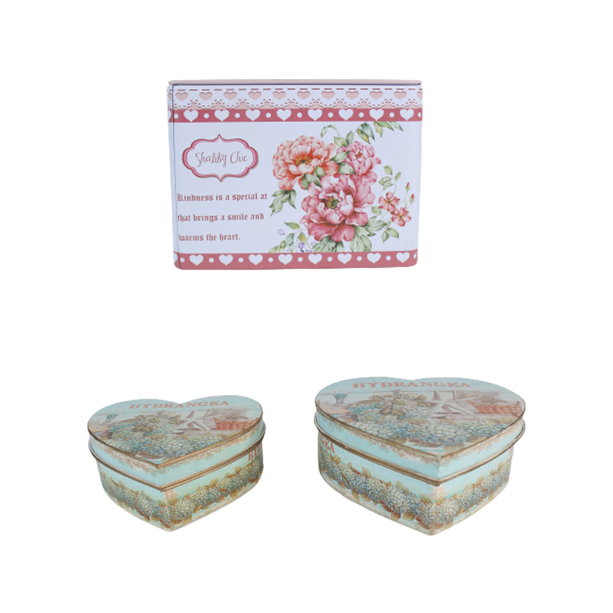 Our Green Window Vintage Tin Containers and Tissue Box