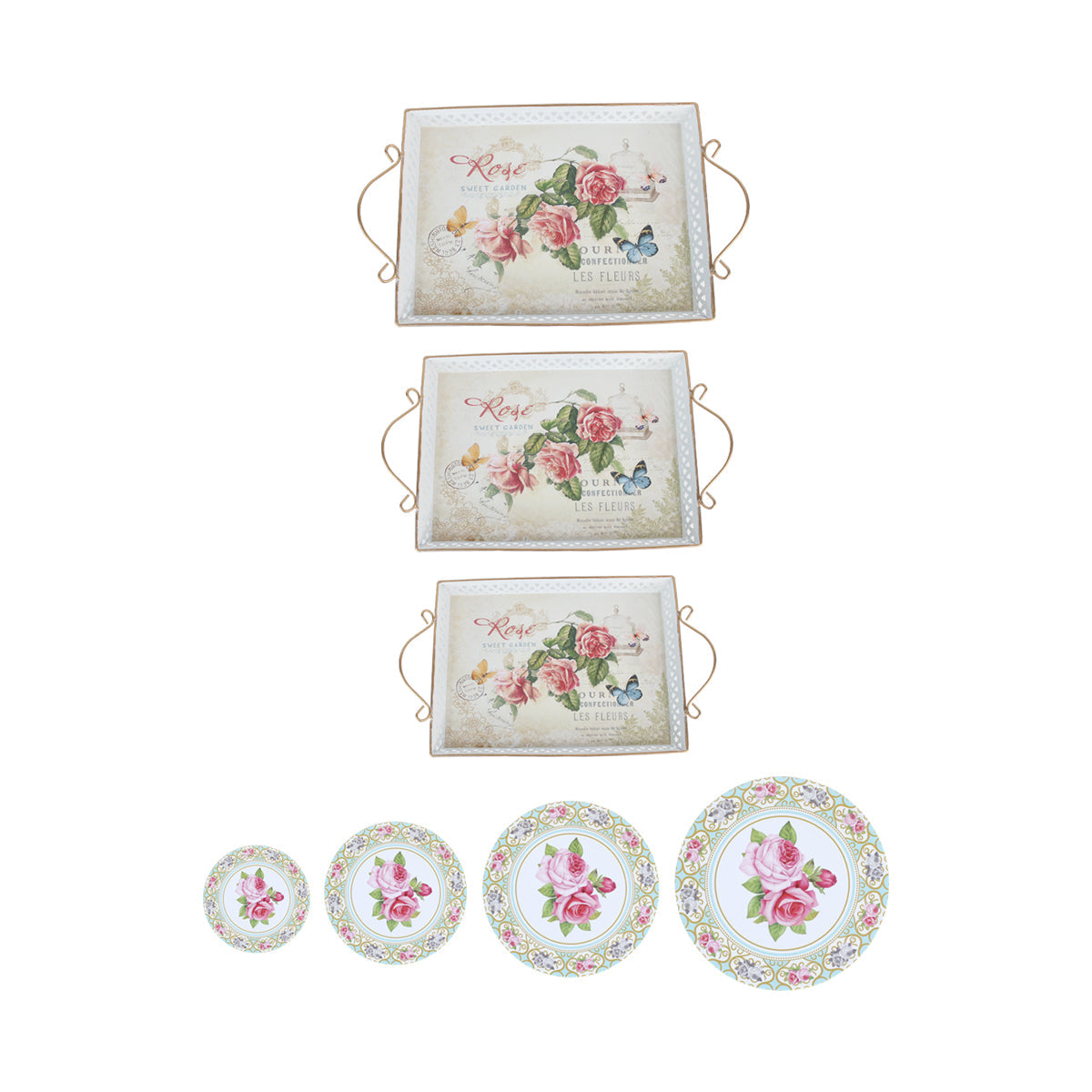 Our Green Window Vinatge Chic Style Trays and Small Containers