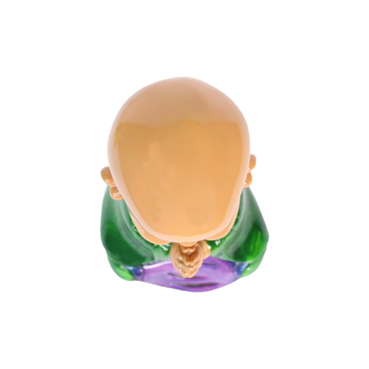 Our Green Window Sitting Monk Statue Home and Balcony Decoration (Green)