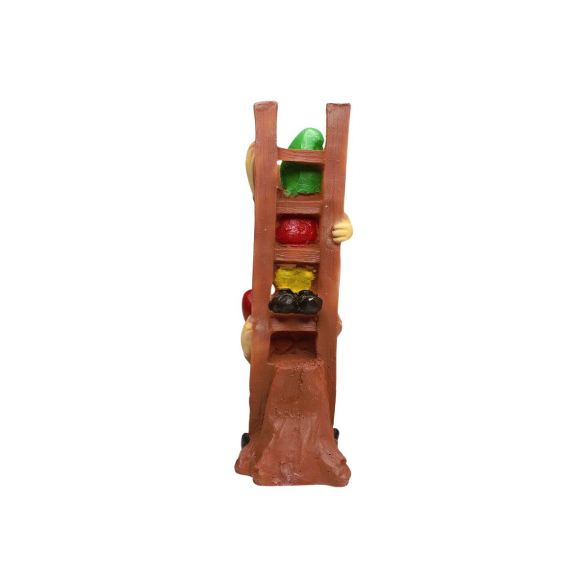 Our Green Window Resin Funny 2 Gnomes on Ladder Santa Idol, Standard (Style 04)