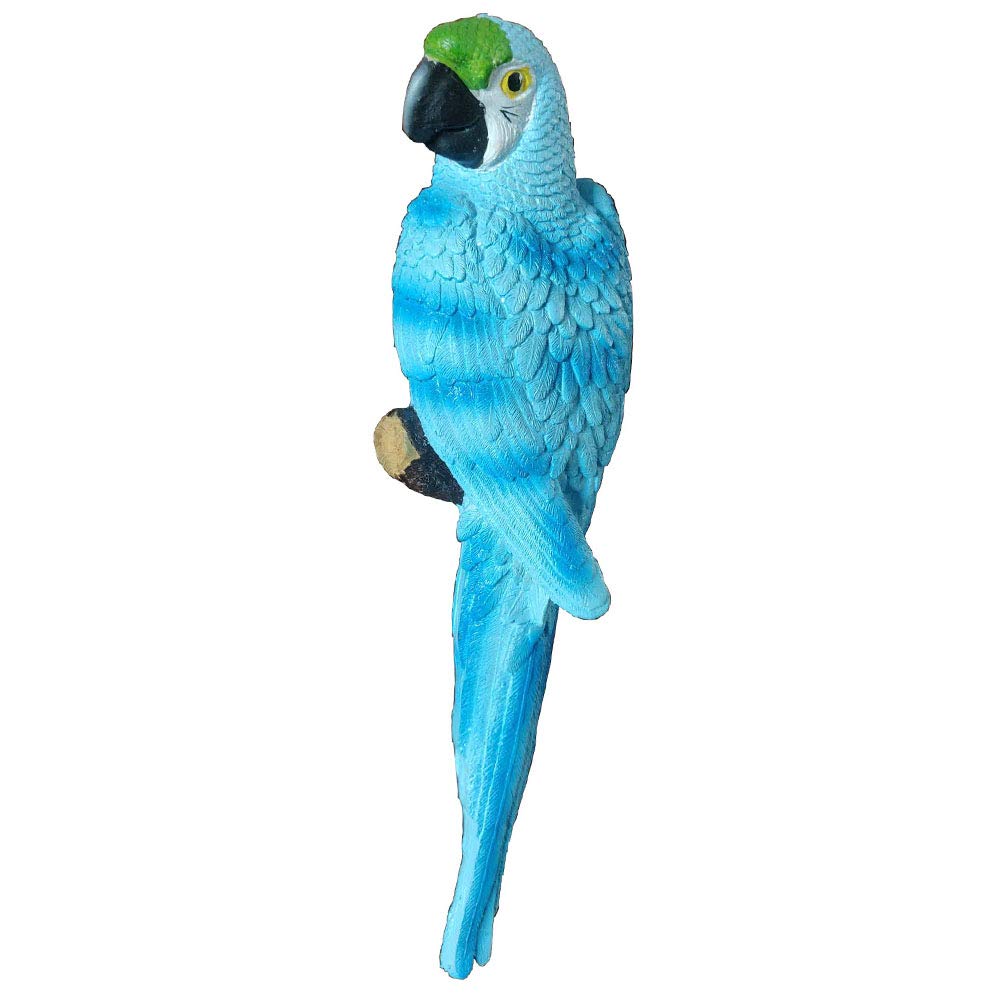 Our Green Window Parrot Statue Sculpture for Balcony and Garden Decoration