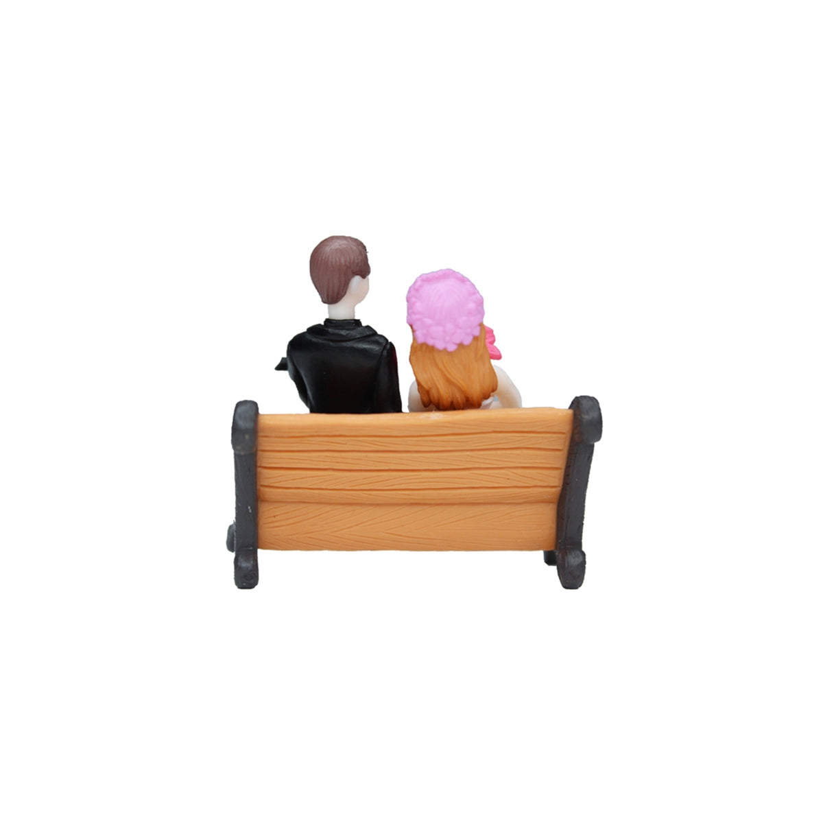 Our Green Window Miniature Toys : (Set of 2) Bride Groom on Bench for Fairy Garden Accessories
