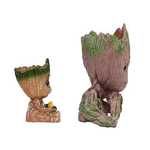 Our Green Window (Set of 2) Groot & Baby Groot Succulent Pot