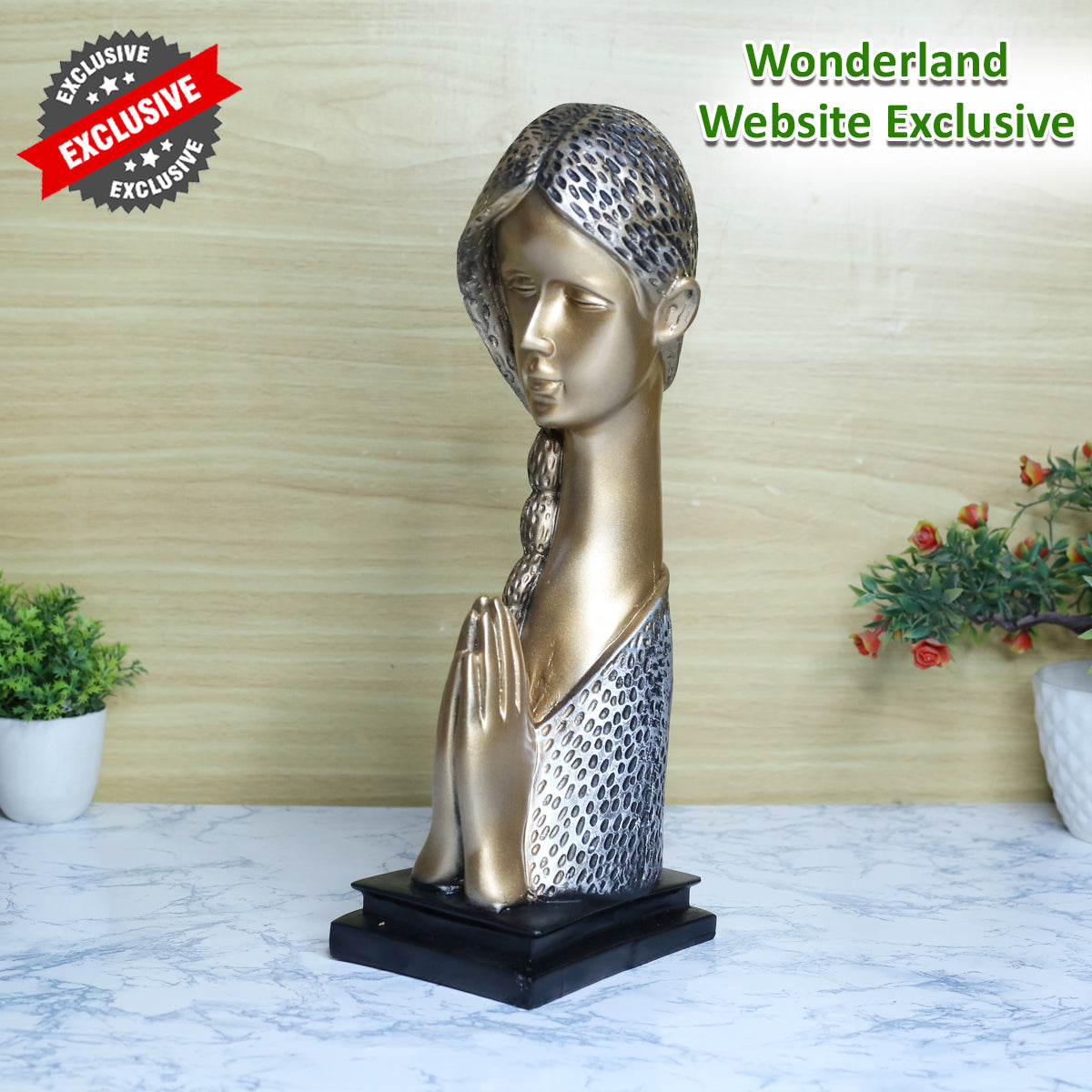 Namaste Girl Statue for Home Decoration