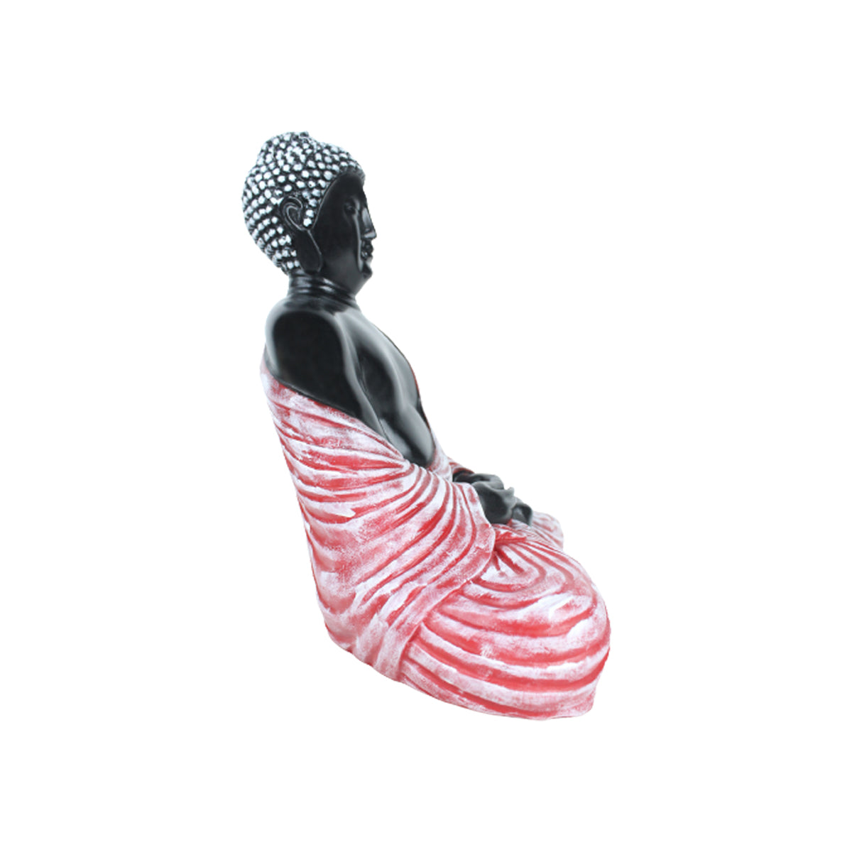 Buddha Statue for Home and Garden Decoration (Pink & Black)