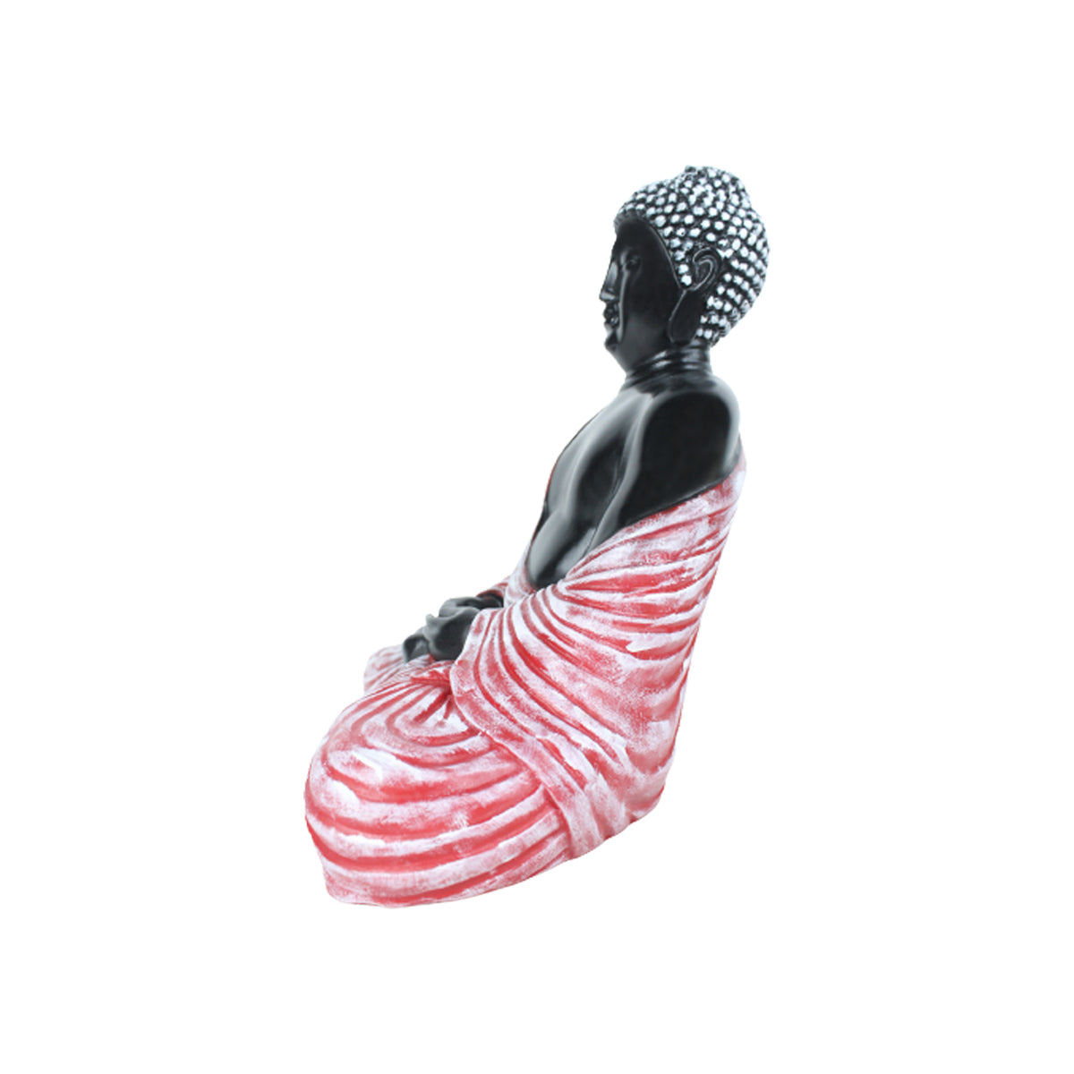 Buddha Statue for Home and Garden Decoration (Pink & Black)