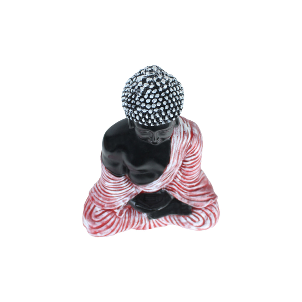 Buddha Statue for Home and Garden Decoration (Pink & Black)