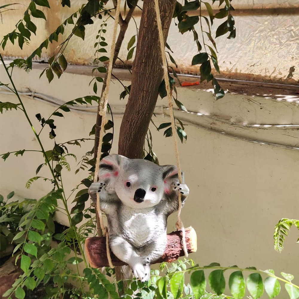 Hanging Koala on Swing Home and Garden Decoration