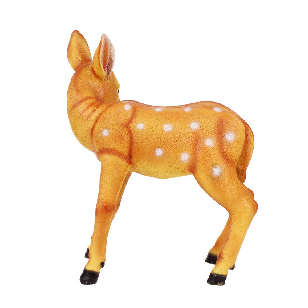 Standing Baby Deer Statue for Garden Decoration (Brown)