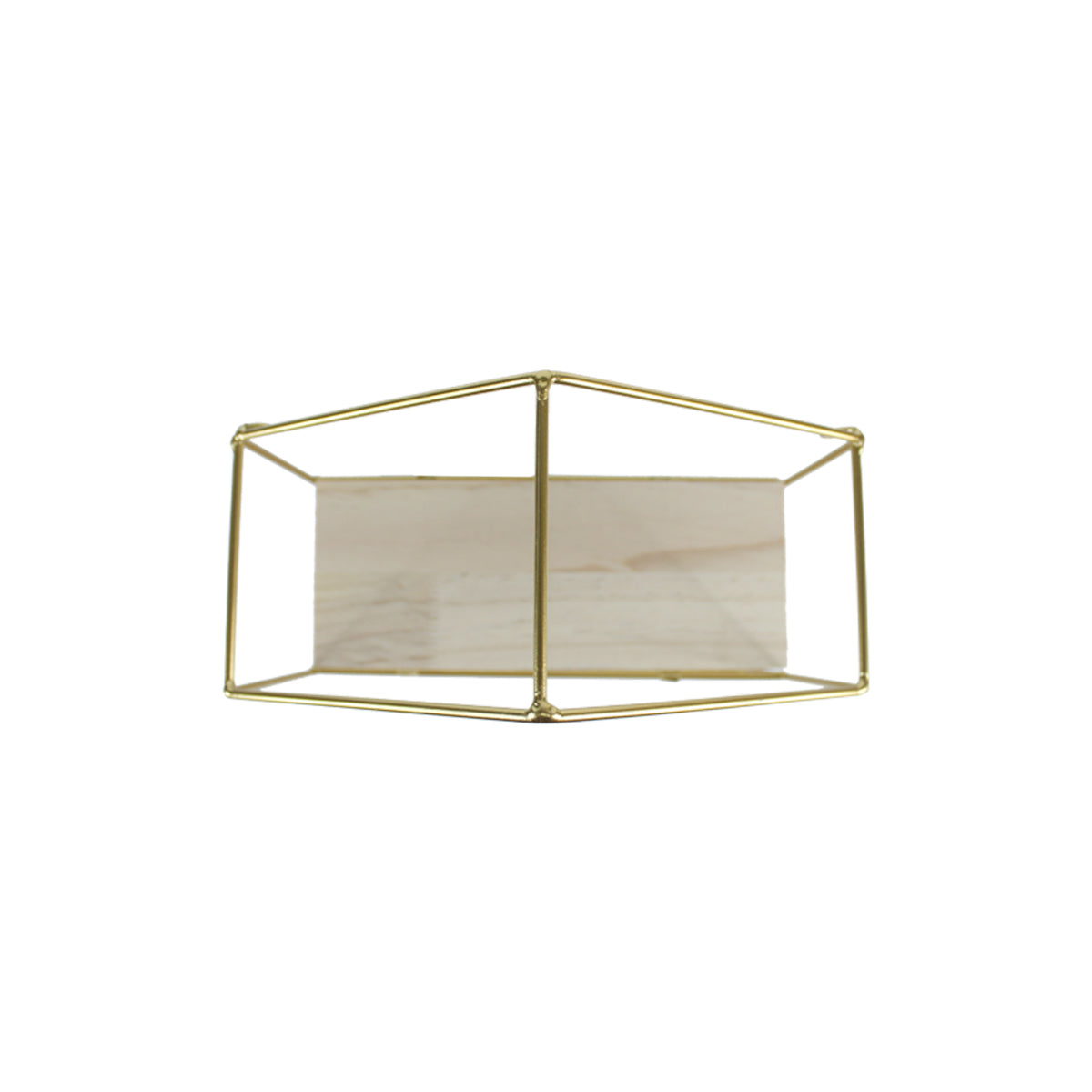 Octagon shape three level Wall shelf