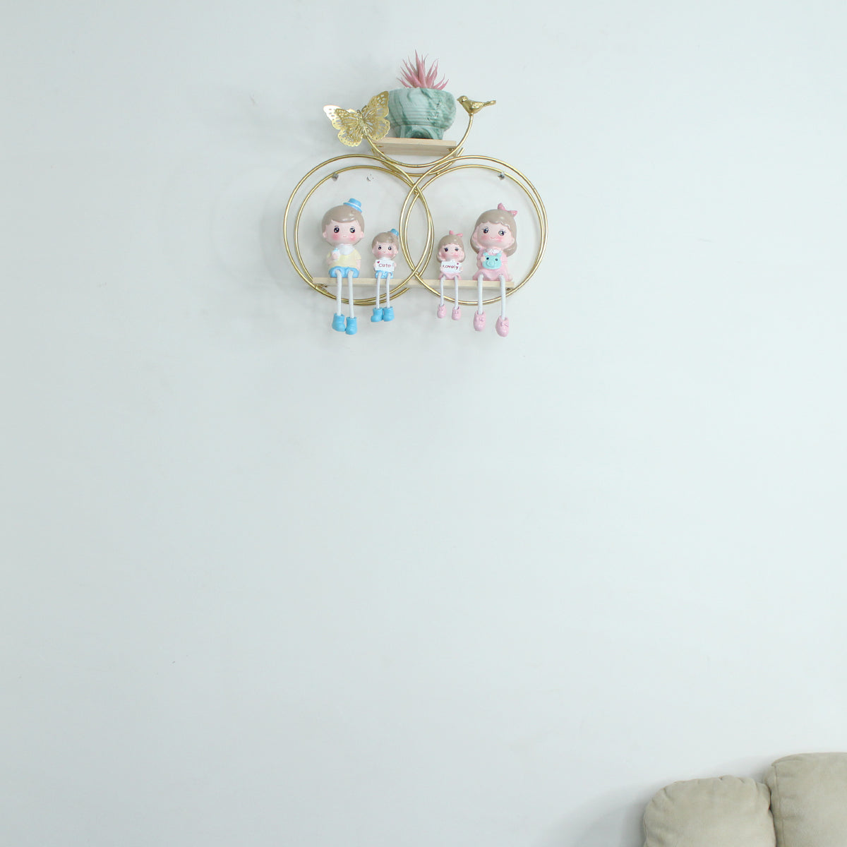 Our Green Window Bird and Butterfly Wall Shelf