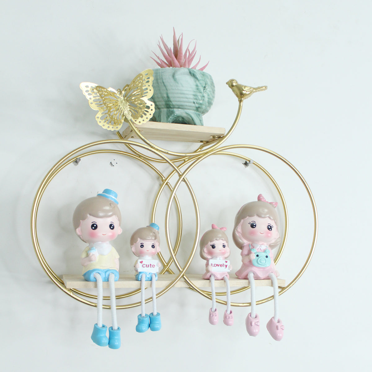 Our Green Window Bird and Butterfly Wall Shelf