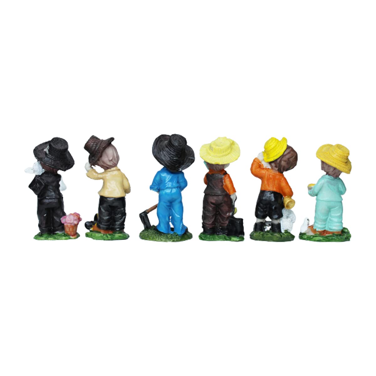 Miniature Toys : (Set of 6) Boys for Fairy Garden Accessories