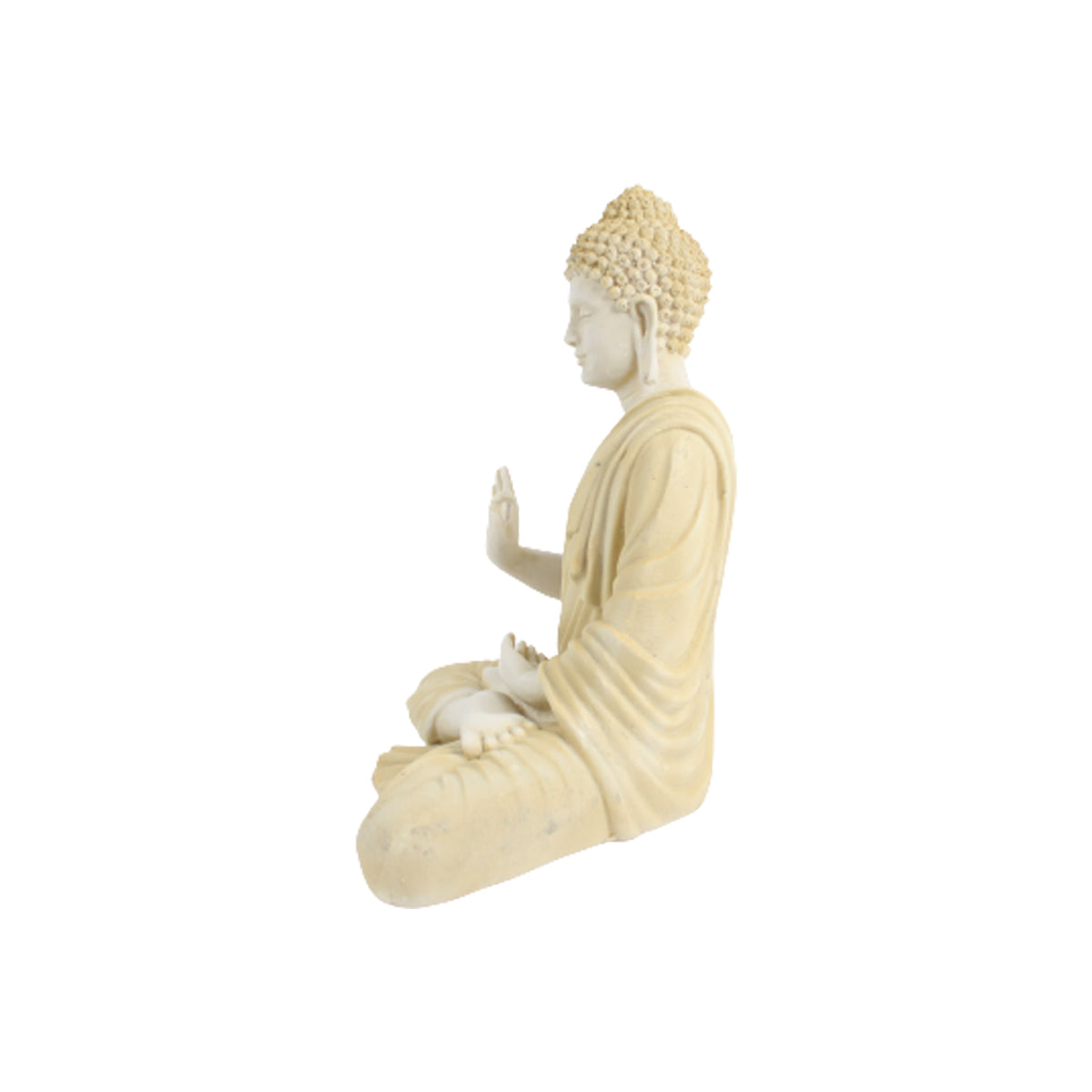 Wonderland Resin 14 '' Buddha (Beige)