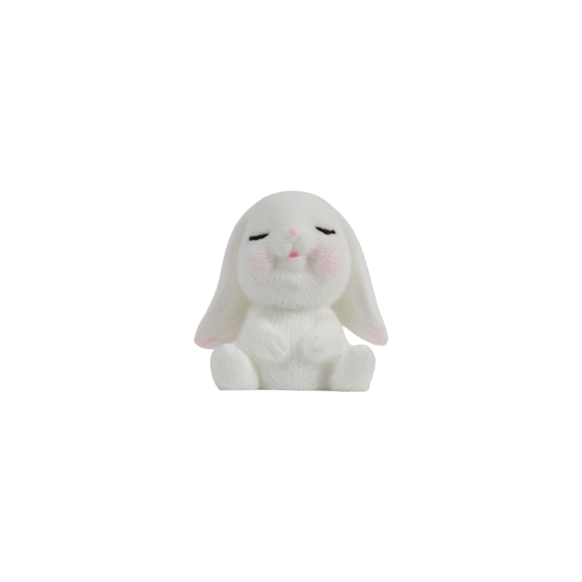 Mini Sitting Bunny  (Set of 6)( Miniature toys , cake toppers , small figuine, Valentine rabbirs)