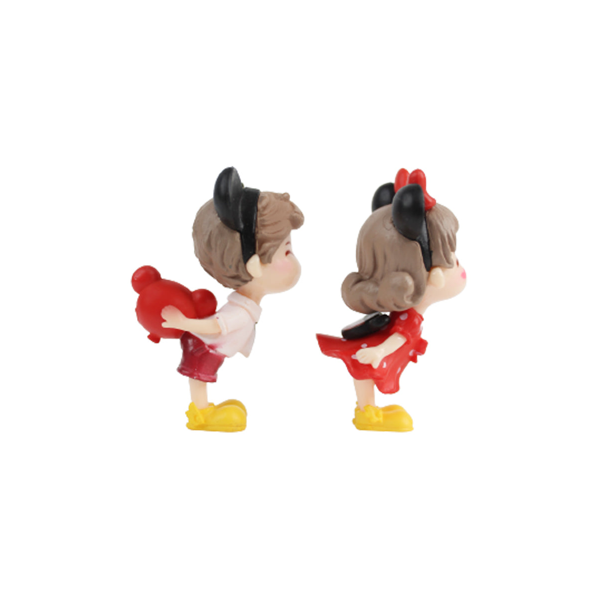 Mickey and Minni Couple( Miniature toys , cake toppers , small figuine, Valentine couple)