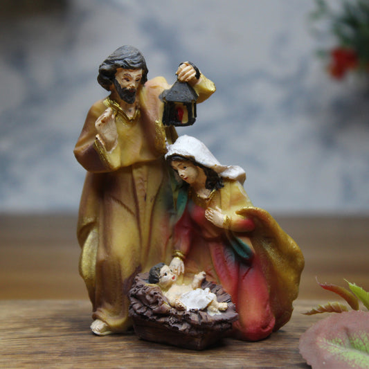 Wonderland Birth of christ scene theme related figures, christmas decoration, home decoration